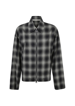 Meta Campania Collective checked zip shirt - Grey