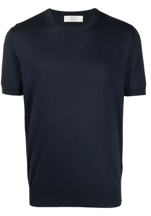Mauro Ottaviani round neck cotton T-shirt - Blue