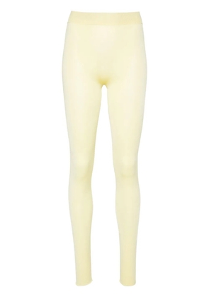 Fabiana Filippi high-waist ribbed-knit leggings - Yellow
