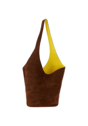 Alberta Ferretti bucket suede shoulder bag - Brown