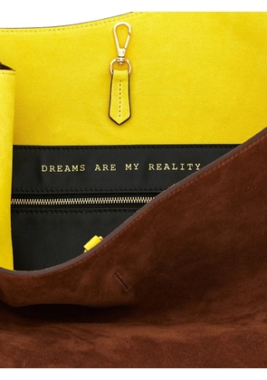 Alberta Ferretti bucket suede shoulder bag - Brown