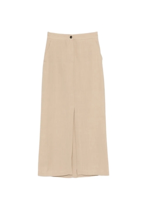 Antonelli Jamie button slit skirt - Neutrals