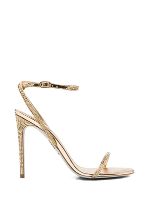 René Caovilla Ellabrita embellished-strap heeled sandals - Gold