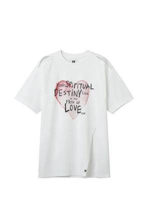 izzue graphic-detail cotton T-shirt - White