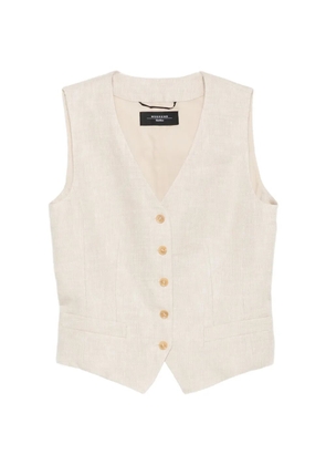 Weekend Max Mara Pace button V-neck gilet - Neutrals