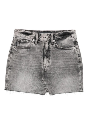 Superdry denim straight skirt - Grey