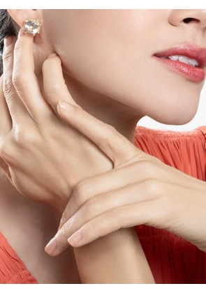 Goshwara Gossip rock crystal and diamond stud earrings - Gold