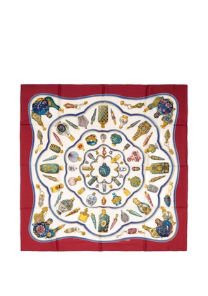 Hermès Pre-Owned printed silk scarf - Red