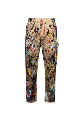 Sky High Farm hand painted double-knee trousers - Neutrals