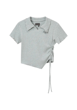 Musium Div. ruffled cotton top - Grey