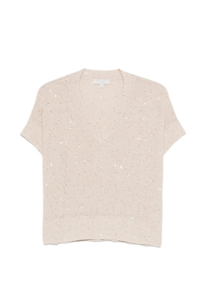 Antonelli V-neck T-shirt - Neutrals