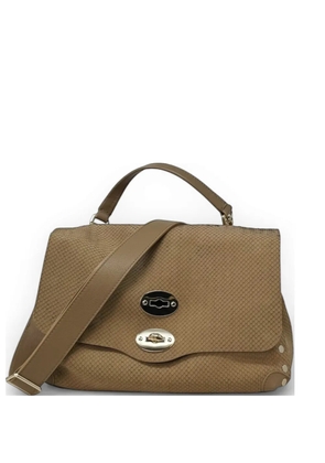 Zanellato small Postina studded shoulder bag - Neutrals