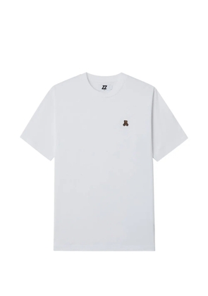 izzue bear-detail cotton T-shirt - White