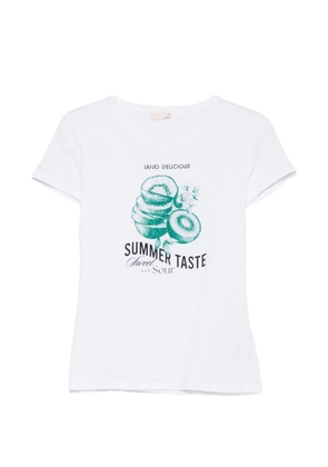 LIU JO print T-shirt - White