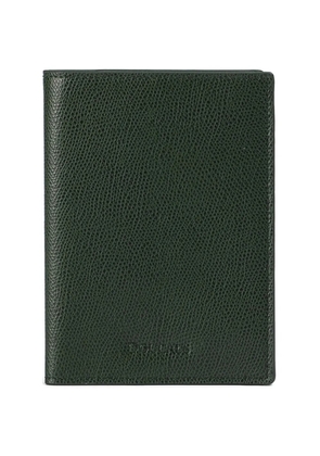 Doucal's palmellato-leather passport holder - Green