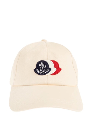 Moncler logo-patch cap hat - Neutrals