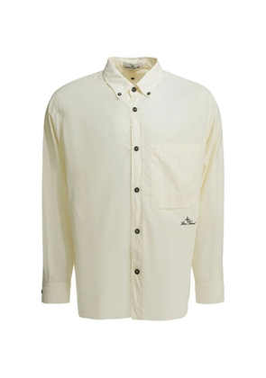Stone Island logo-embroidered shirt - Neutrals