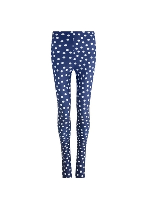 Jean Paul Gaultier polka dot leggings - Blue