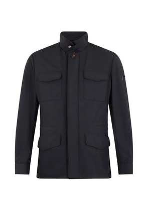 Moorer flap-pocket collar jacket - Blue