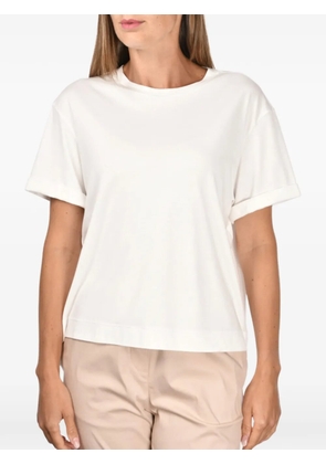 Gran Sasso rolled cuff top - White