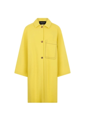 Fabiana Filippi kimono sleeves pocket coat - Yellow