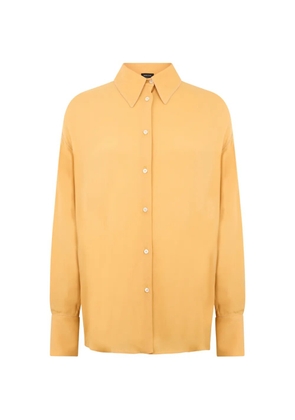 Fabiana Filippi long-sleeve collar shirt - Yellow