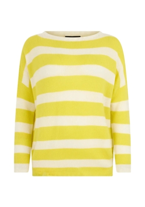 Fabiana Filippi striped wide collar sweater - Yellow