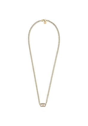 Philipp Plein crystal lettering necklace - Gold