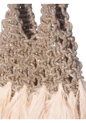 Hibourama mini Vannifique plumes shoulder bag - Gold