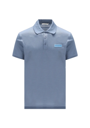 Givenchy logo-patch polo shirt - Blue