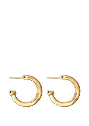 Burberry engraved Check hoop earrings - Gold