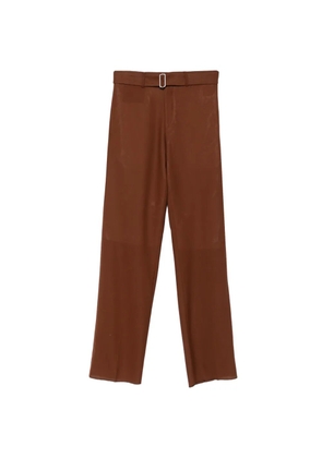 Lardini belted trousers - Brown