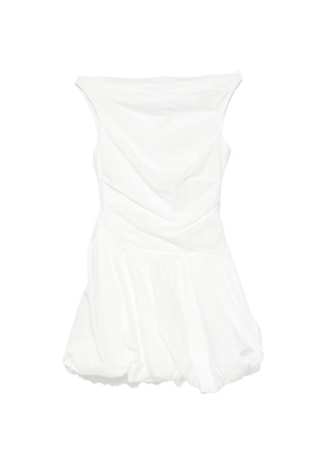 Simkhai gathered mini dress - White