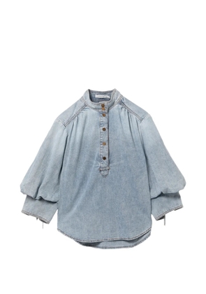 ZIMMERMANN balloon-sleeve blouse - Blue