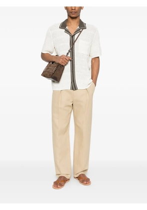 SAMSOE SAMSOE Sapercy button trim polo shirt - Neutrals