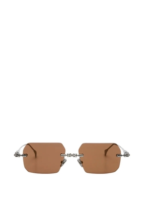 Kuboraum rimless rectangle sunglasses - Grey