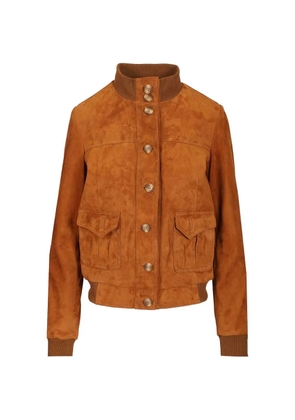 blusotto suede bomber jacket - Brown
