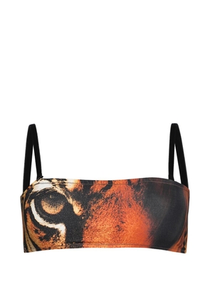 Skims x Roberto Cavalli face print bandeau - Orange
