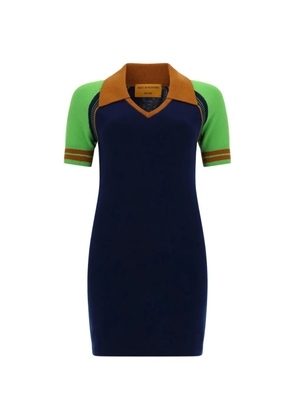 Guest In Residence V-neck collared dress - Blue