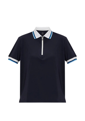 BOGNER Laurina zip striped polo shirt - Blue