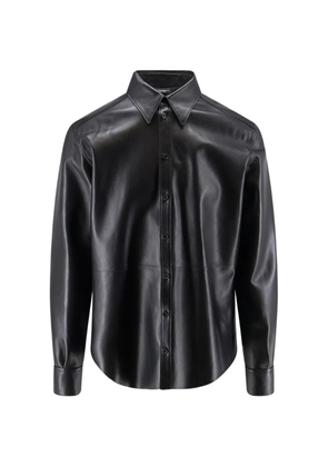 Dolce & Gabbana buttoned leather shirt - Black