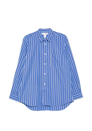 Comme Des Garçons striped pocket shirt - Blue