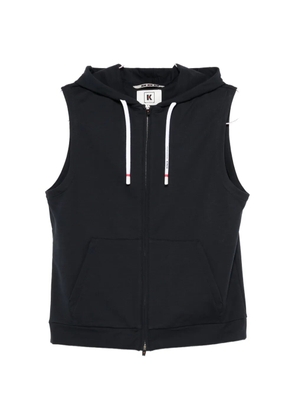 Kired zip-up sleeveless hoodie - Blue