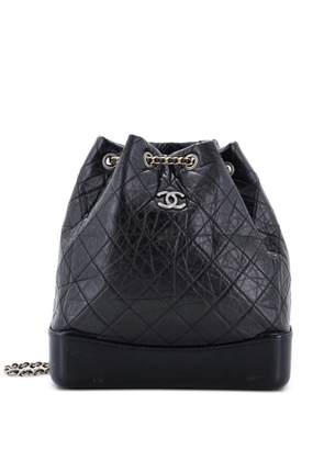 CHANEL Pre-Owned Gabrielle Quilted Aged Calfskin Medium backpack - Black