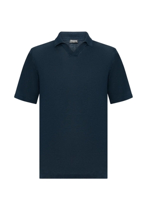 FRANZESE COLLECTION ribbed V-neck T-shirt - Blue