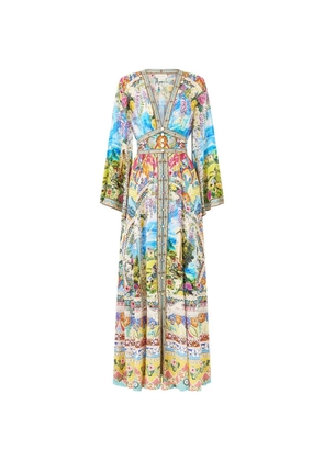 Camilla embellished maxi dress - Blue