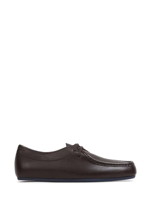 Jil Sander lace-up ballet flats - Brown
