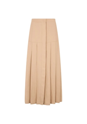 Fabiana Filippi pleated long midi skirt - Neutrals