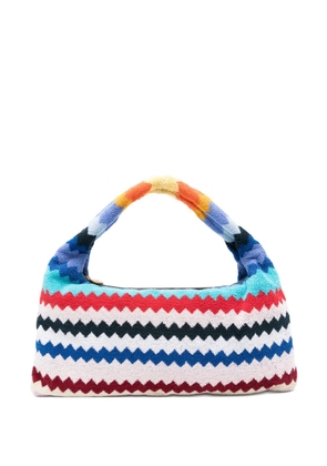 Missoni chevron-patterned tote bag - White