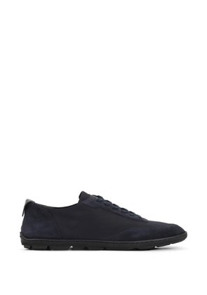 Giorgio Armani panelled leather sneakers - Blue